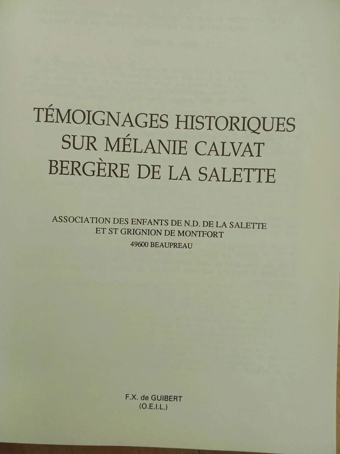Testimonios históricos sobre Melanie Calvat Pastora de la Salette – photo 2